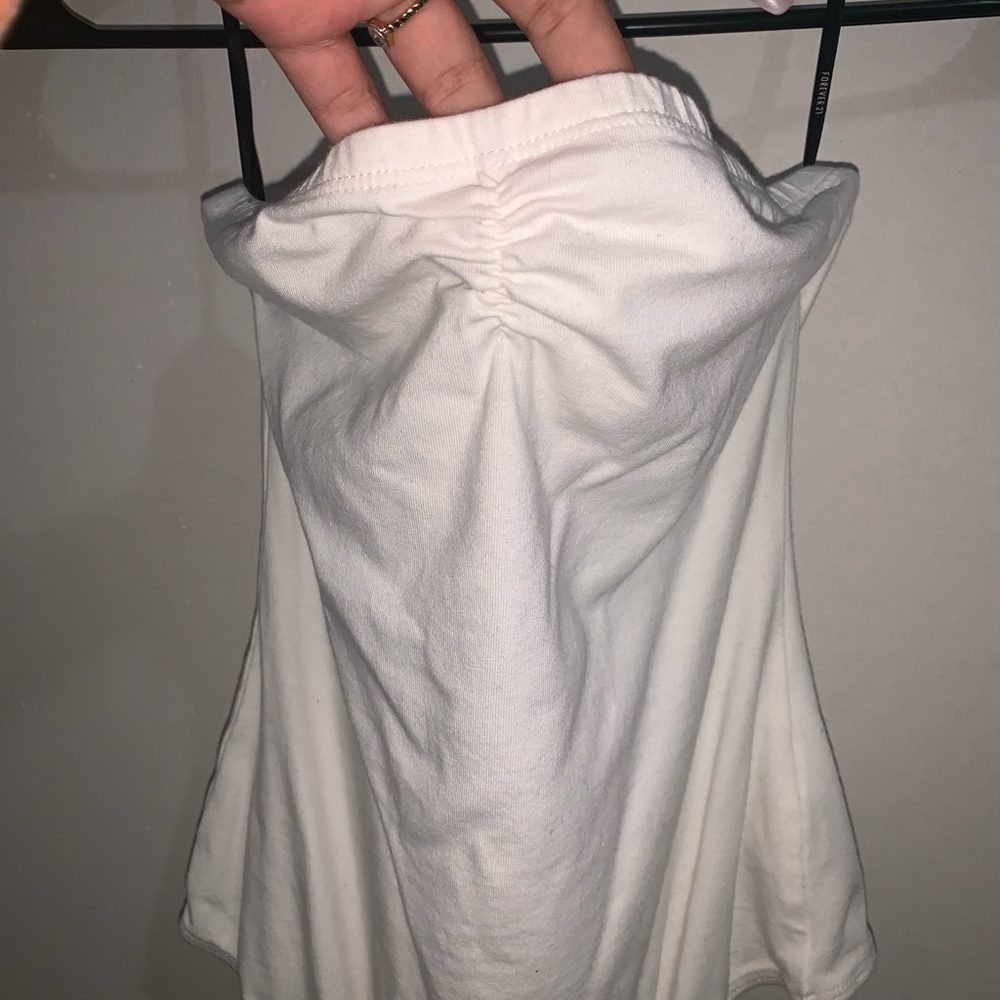 White Strapless Bodysuit